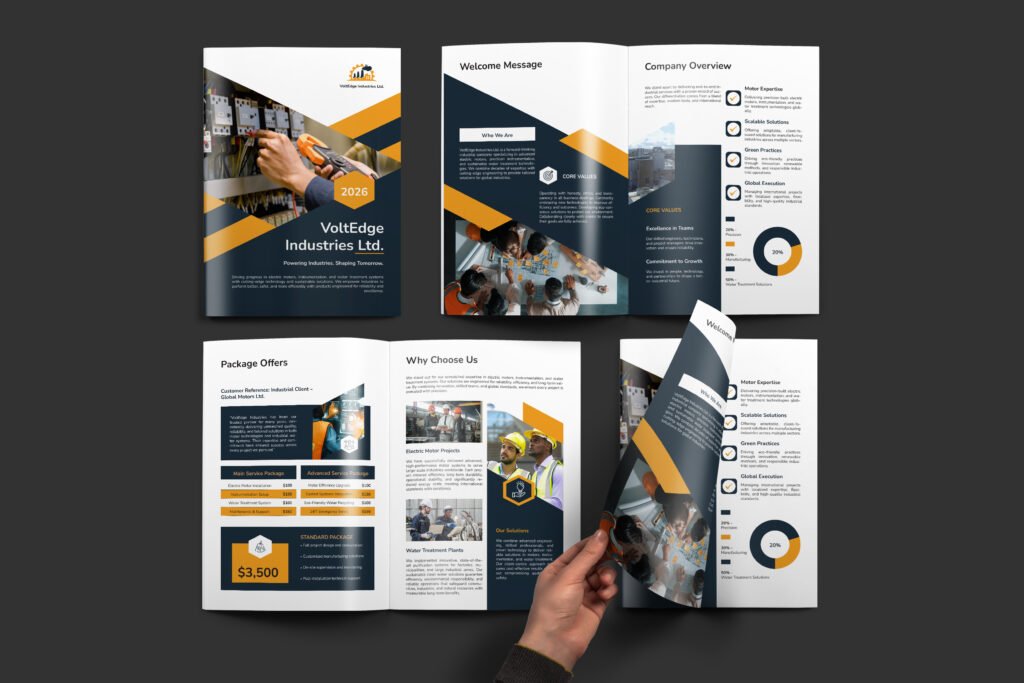 Industrial annual report design