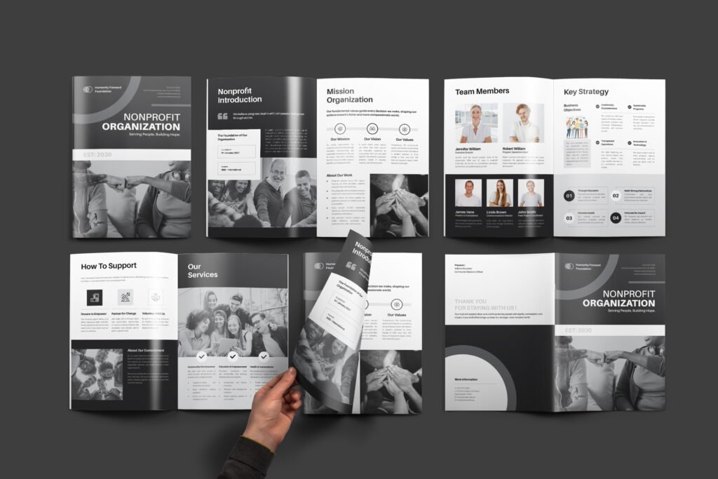 Nonprofit Organization Overview Brochure Design